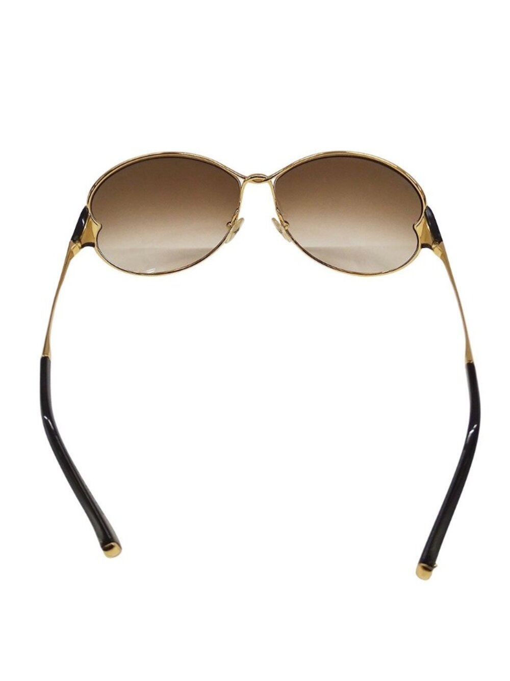 Louis Vuitton Sunglasses Metal Acetate Daisy Gold Brown Petal Motif Feminine - Picture 3 of 13